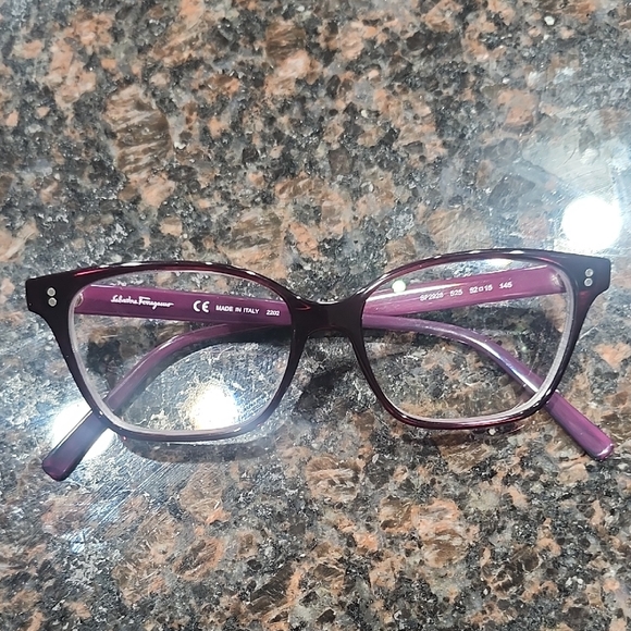 Salvatore Ferragamo Women's Glasses in Vibrant Purple. With Case - Picture 4 of 6